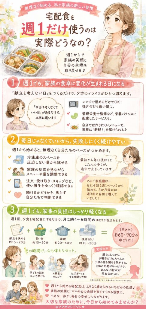 宅配食を週1だけ使うのは実際どうなの?