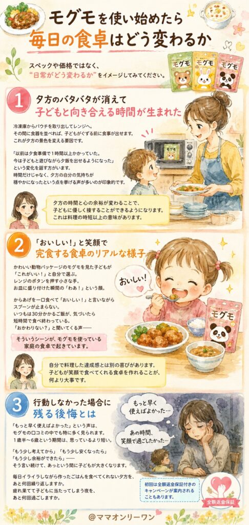 モグモ(mogumo)を使い始めたら毎日の食卓はどう変わるか
