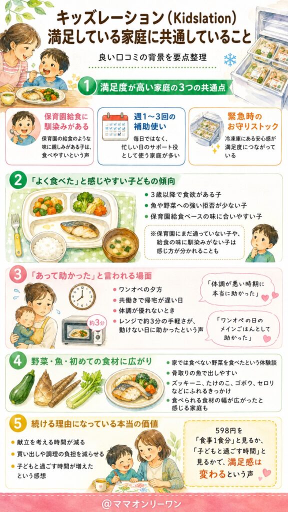 キッズレーション(Kidslation)　満足している家庭に共通していること｜良い口コミの背景を読み解く