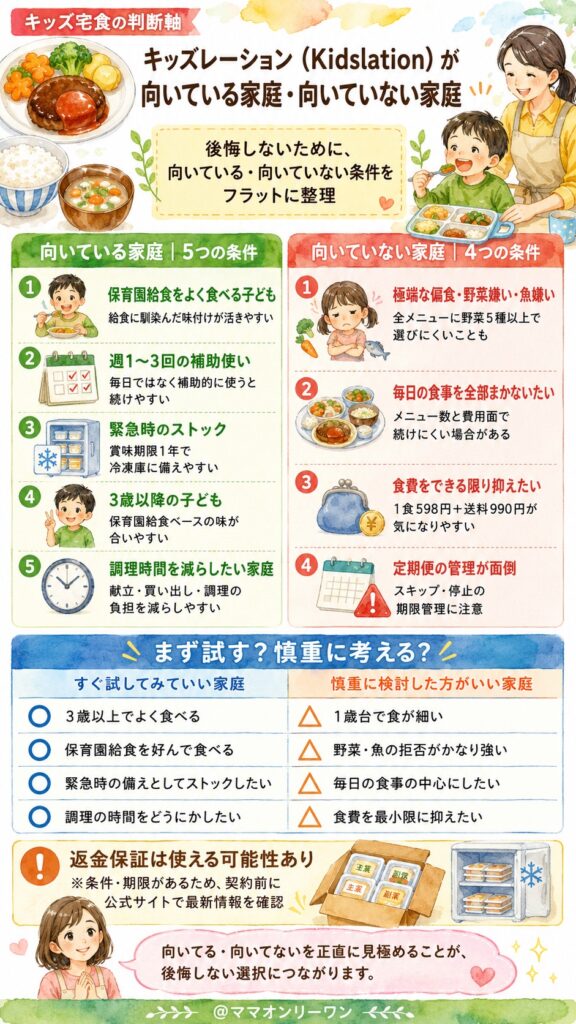 キッズレーション（Kidslation）が向いている家庭・向いていない家庭｜判断軸を整理する