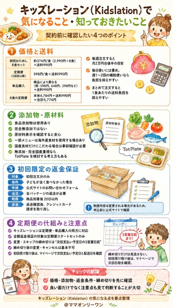 キッズレーション（Kidslation）で気になること・知っておきたいこと