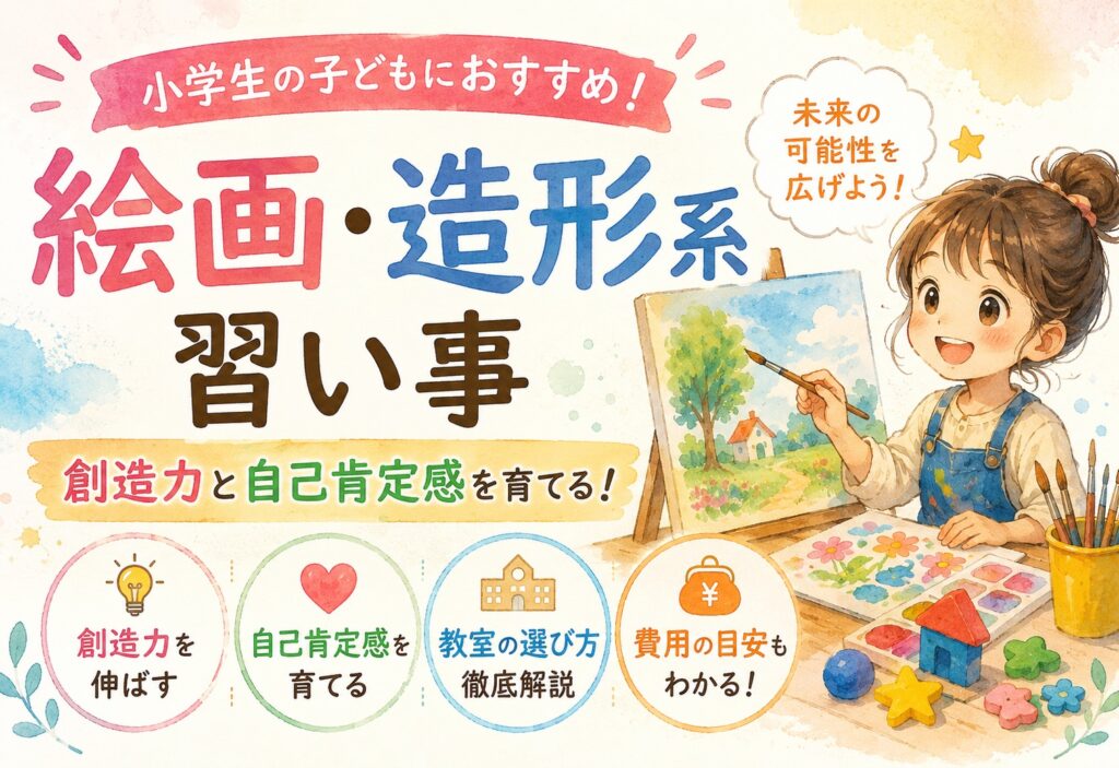 小学生の子どもの絵画・造形系習い事おすすめ！創造力と自己肯定感を育てる教室の選び方と費用を徹底解説