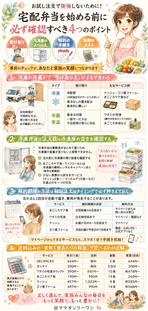 お試し注文で後悔しないために何を確認すべき?