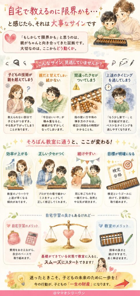 「自宅で教えるのに限界かも」と感じたら、それは大事なサインです