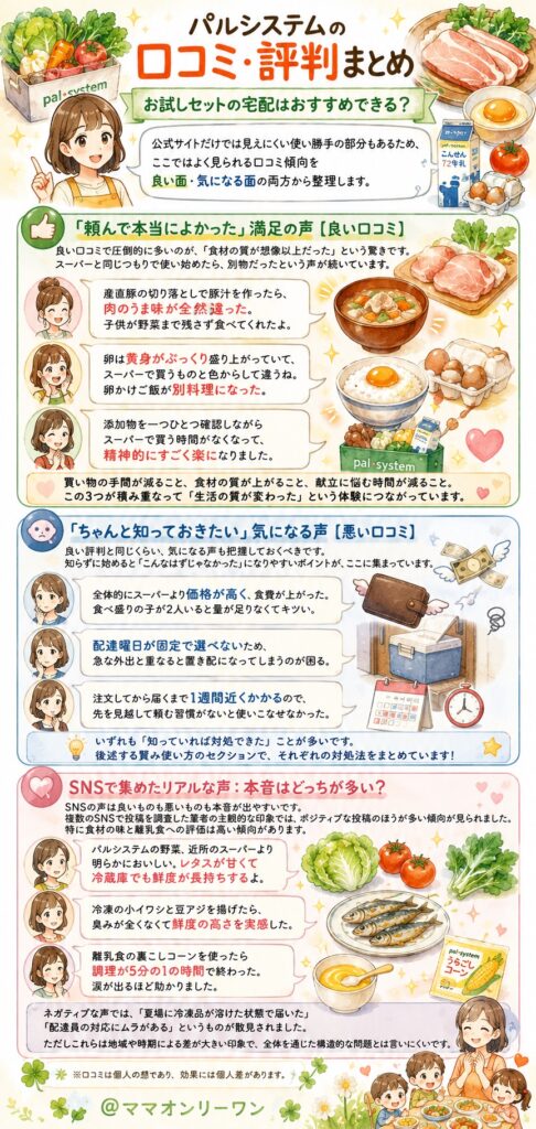 パルシステム(palsystem) 利用者のリアルな口コミ・評判まとめ