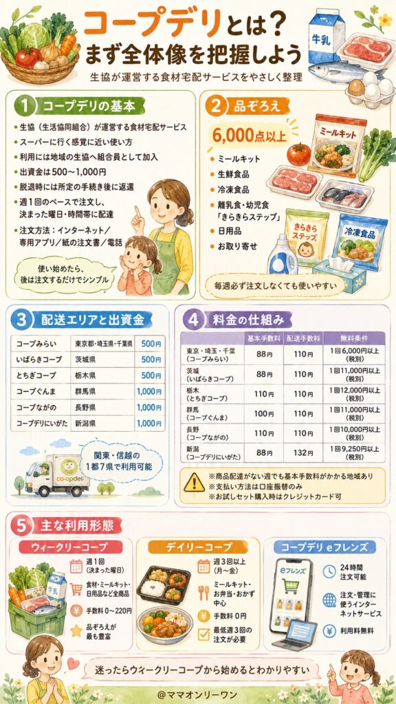 コープデリとはどんな宅配サービス？まず全体像を把握しよう