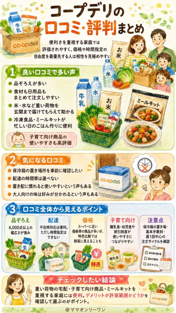 コープデリの口コミ・評判をリアルに集めてみた