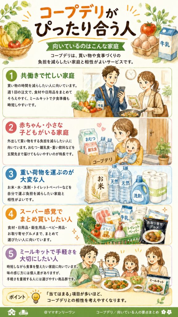 コープデリが「ぴったり合う人」とはどんな人か