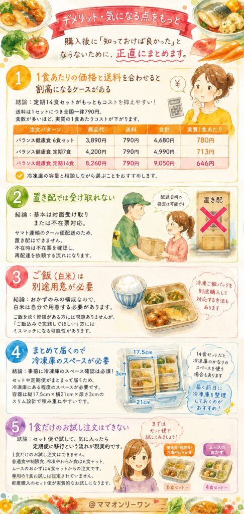 ベネッセのおうちごはん デメリット・気になる点をもっと