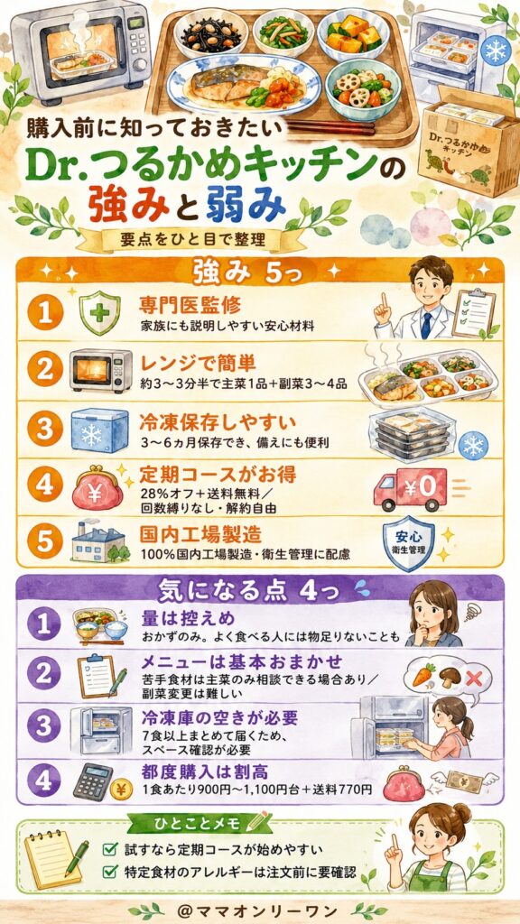 Dr.つるかめキッチン 購入前に知っておきたい、Dr.つるかめキッチンの強みと弱みは？