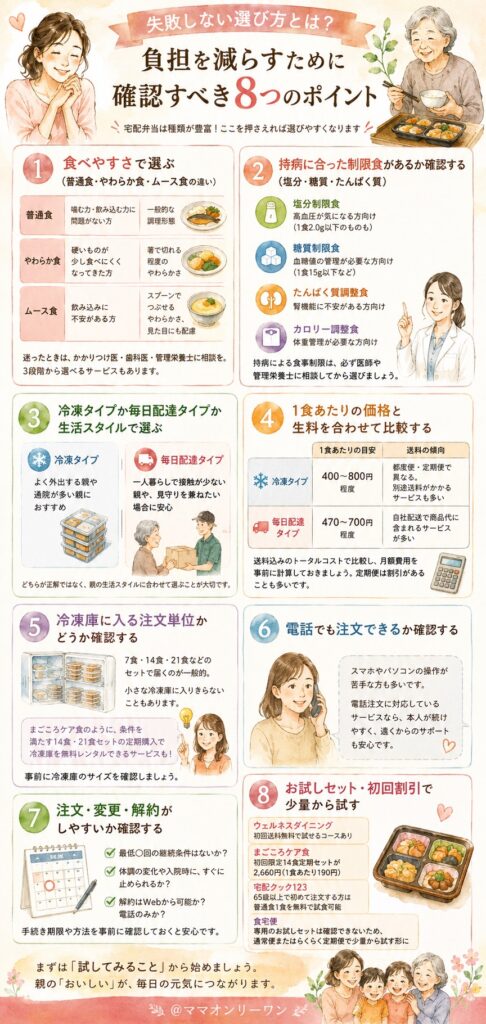 失敗しない選び方とは？負担を減らすために確認すべき8つのポイント