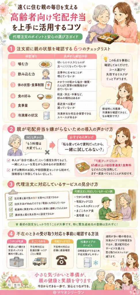 遠くから代わりに注文するときに必ずやるべきことは？