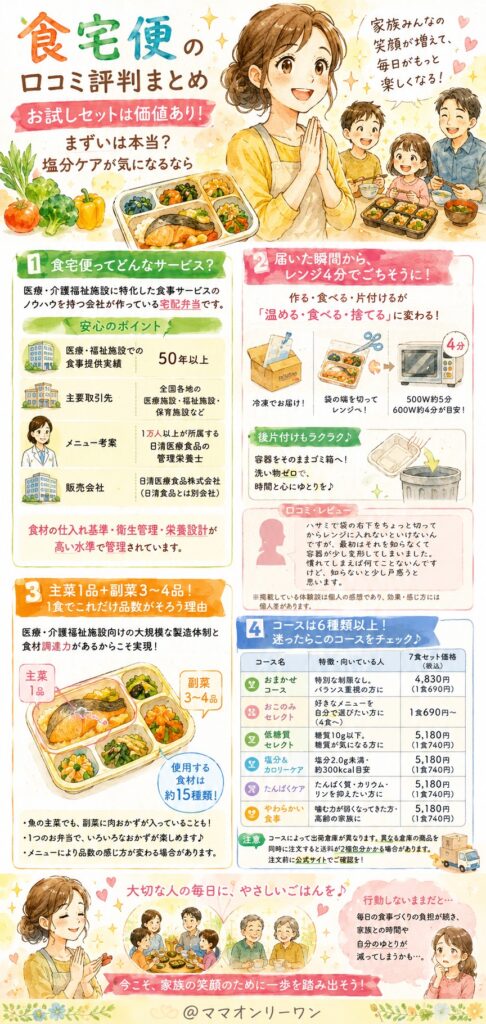 食宅便って、どんな宅食サービスなの？