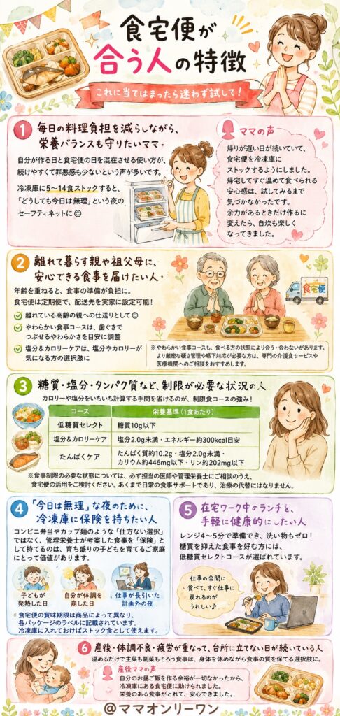 食宅便が「合う人」の特徴。これに当てはまったら迷わず試して