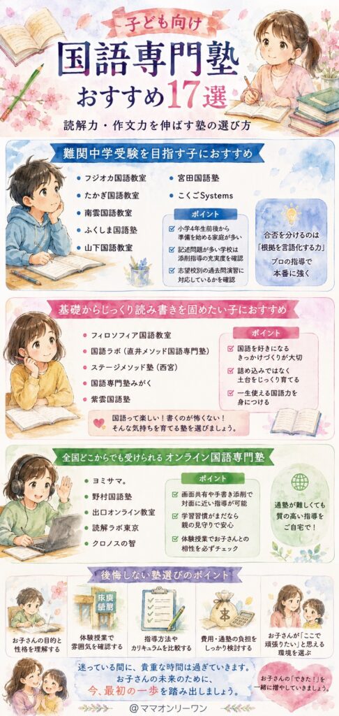 子ども向け国語専門塾おすすめ17選