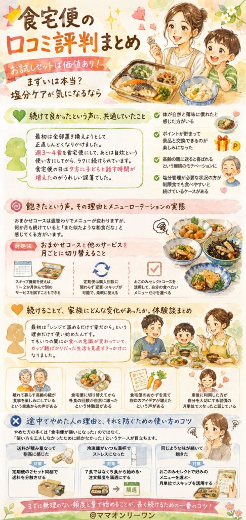 食宅便 続けやすいか、続けにくいか。リアルな声から見えてきたこと