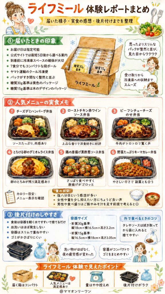 ライフミール 食べてみた体験レポートの詳細まとめ