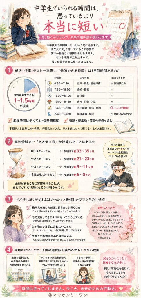 中学生でいられる時間は、思っているより本当に短い