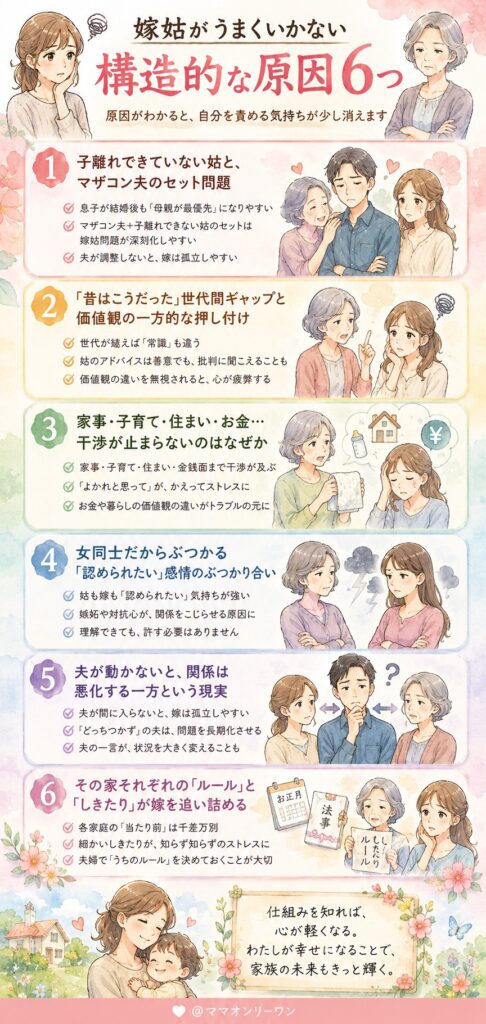 嫁姑がうまくいかない「構造的な原因」6つ