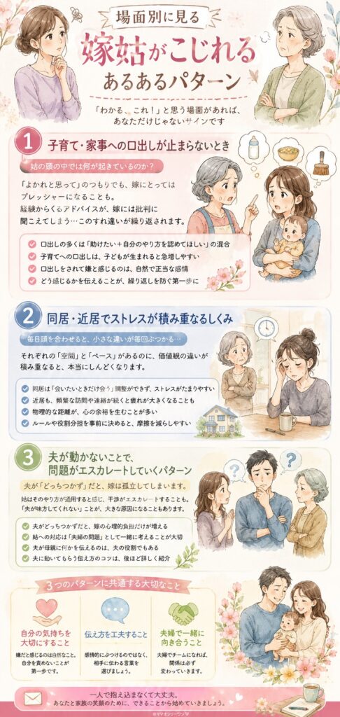 場面別に見る「嫁姑がこじれる」あるあるパターン