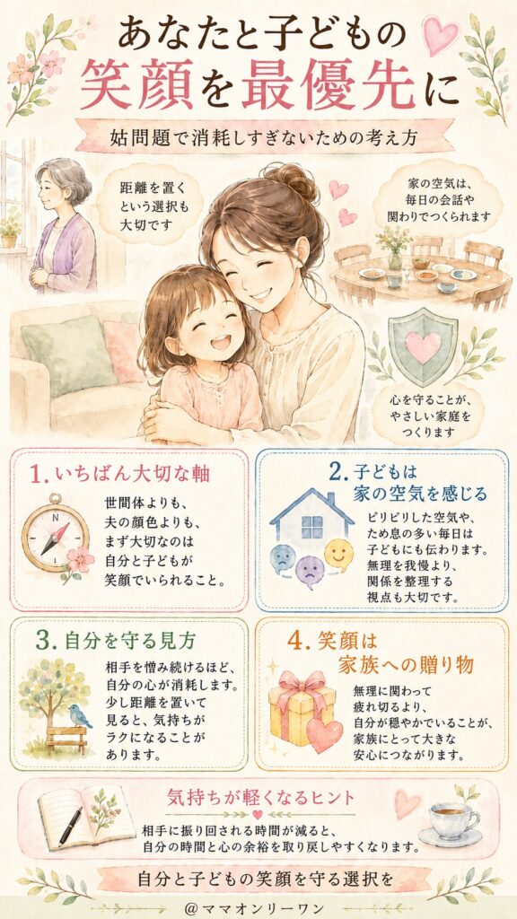 大切なのは、あなたと子供が笑顔でいられること