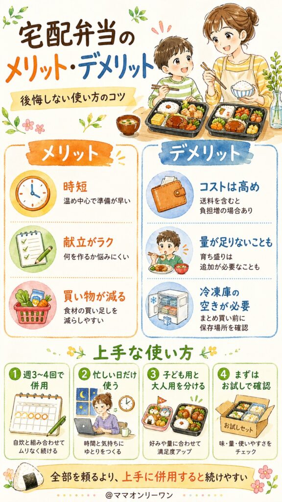 宅配弁当を使うメリットとデメリット——後悔しないために読んでほしい