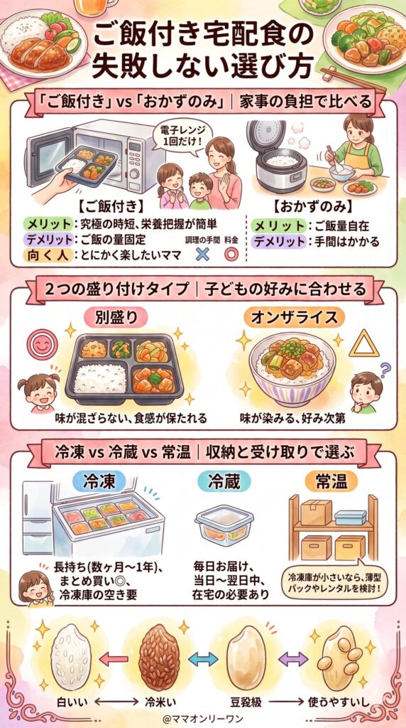 ご飯付き宅配食を選ぶ前に知っておきたいこと