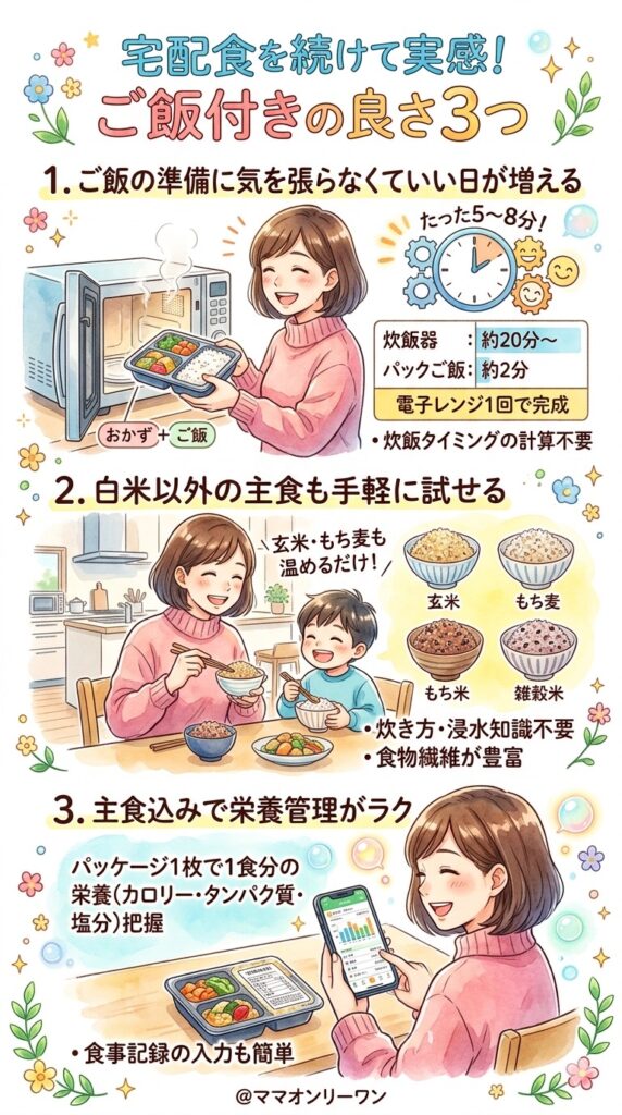 宅配食を続けて実感する良さ3つ