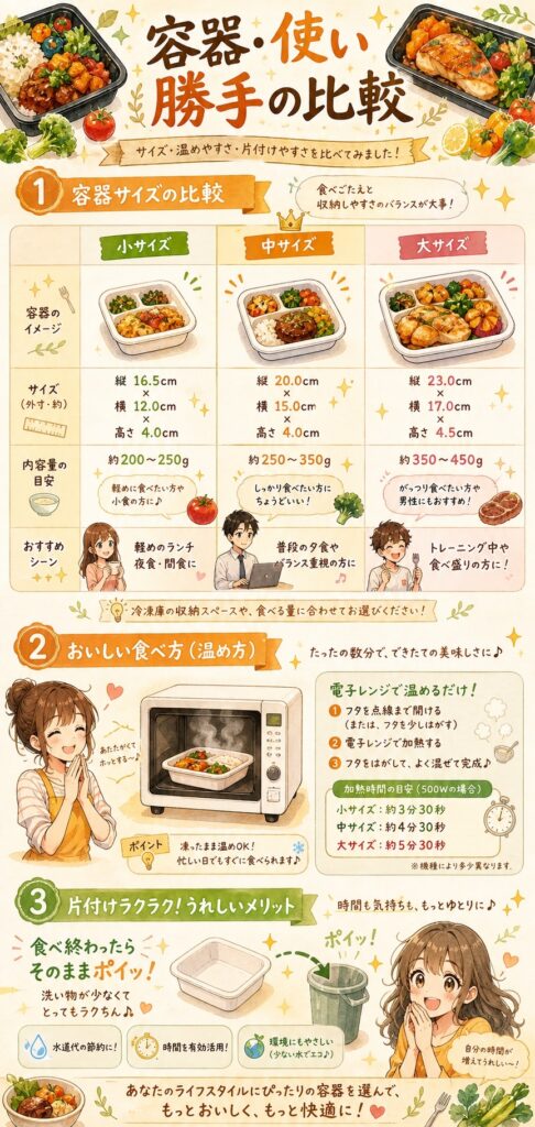 筋肉食堂DELIとマッスルデリ 【容器・使い勝手の比較】冷凍庫のスペースと調理のラクさは毎日に直結する