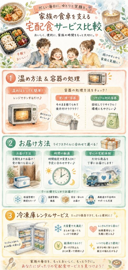 ライフミールとまごころケア食 手軽さと日常への馴染みやすさを比較