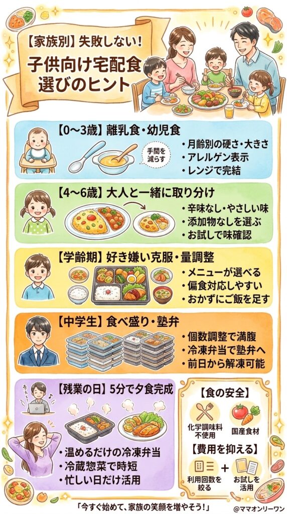 家族の状態別！失敗しない宅配食の選び方ガイド
