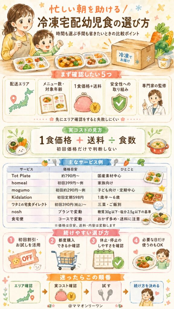 時間も選ぶ手間も省きたいなら 冷凍宅配幼児食サービスという選択肢
