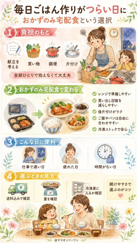 仕事しながら毎日ごはんを作るのは、そもそも無理がある