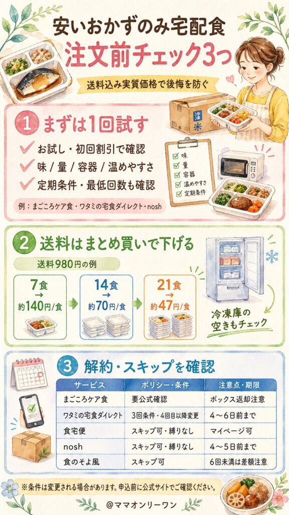 注文前に必ず確認しておきたいこと