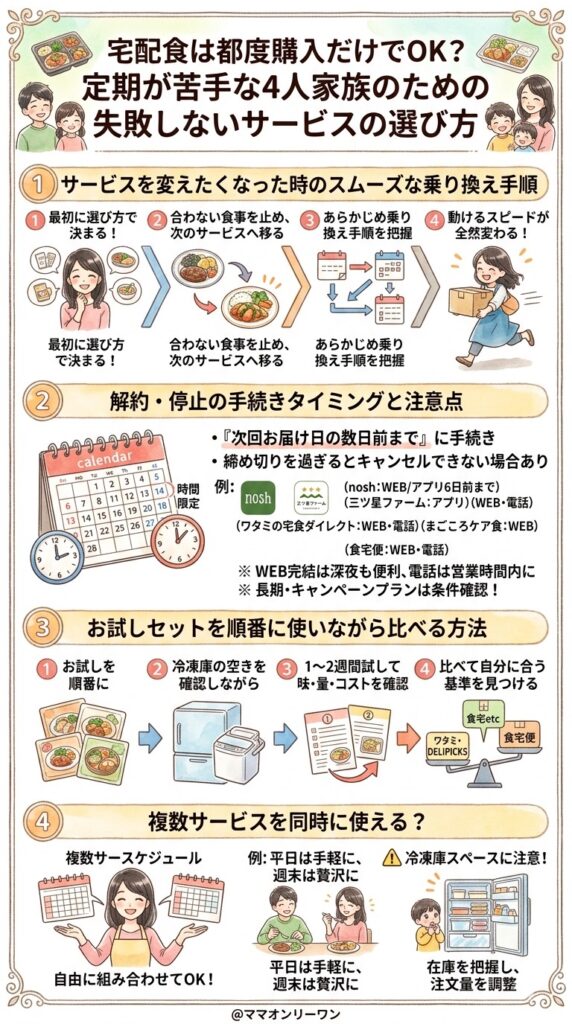 サービスを変えたくなったときのスムーズな乗り換え手順