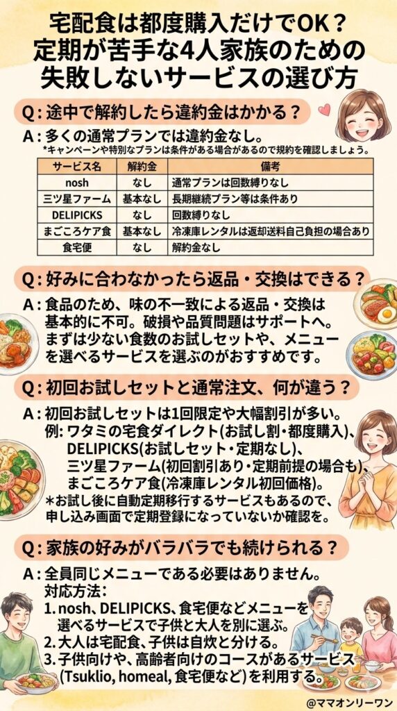 宅配食を始める前に確認しておきたいよくある疑問