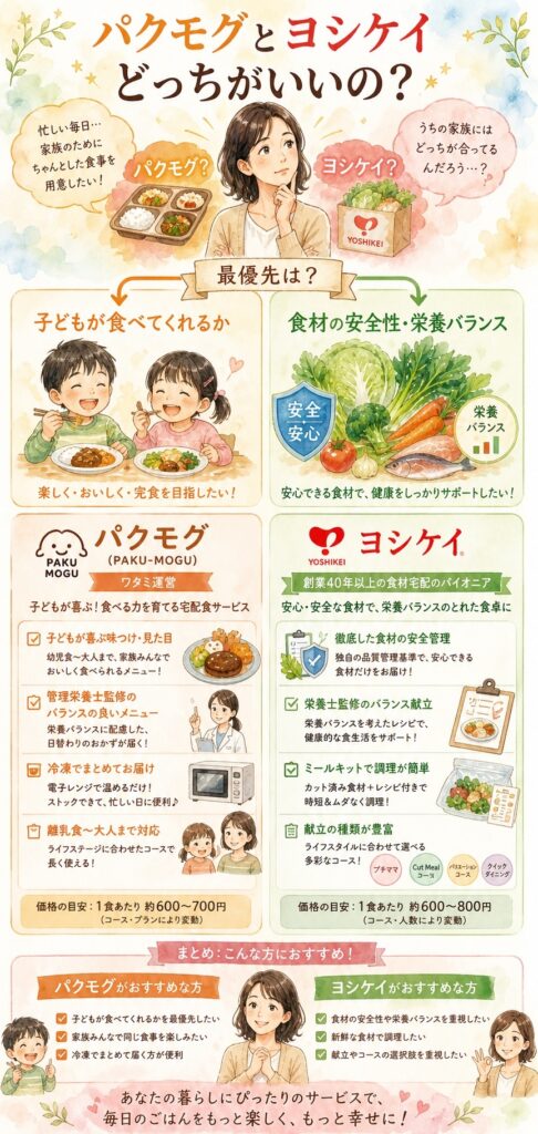 パクモグとヨシケイどっちがいいの？先に結論を言う