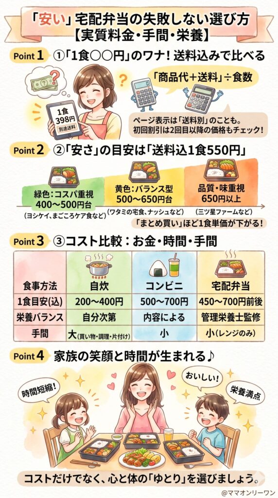 「宅配弁当って高いんじゃないの？」その思い込み、まず壊します