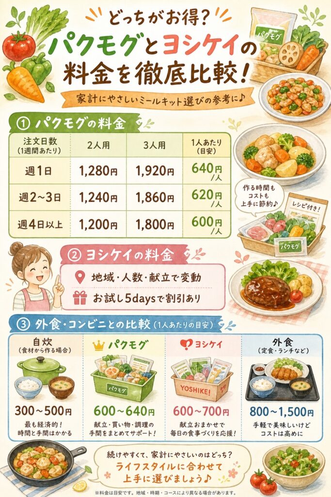 パクモグとヨシケイ 「高い」「安い」の前に知っておきたいコスパの話