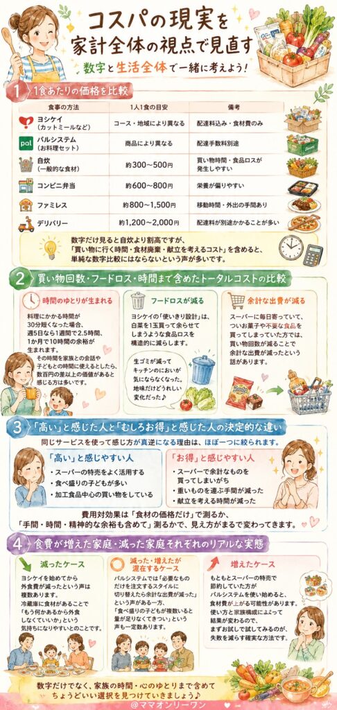 パルシステムとヨシケイ コスパの現実を家計全体の視点で見直す