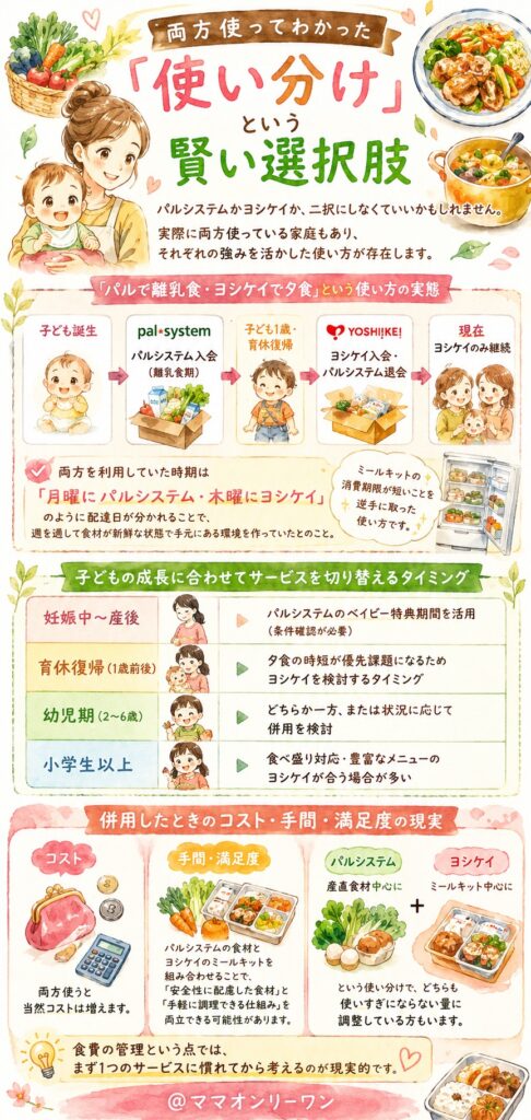 パルシステムとヨシケイ 両方使ってわかった「使い分け」という賢い選択肢