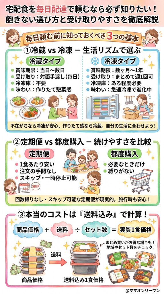 毎日配達で頼む前に、まず知っておくべき3つの基本