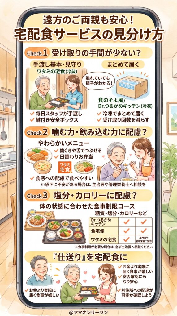 遠方のご両親にも紹介できるサービスかどうかを見分ける方法