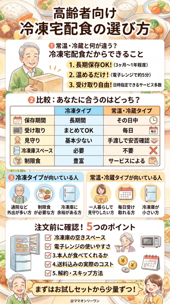 常温・冷蔵と何が違う?冷凍宅配食だからこそできること