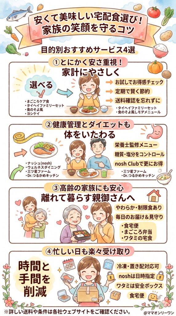 安くて美味しいおすすめ宅配食サービスを目的別に紹介