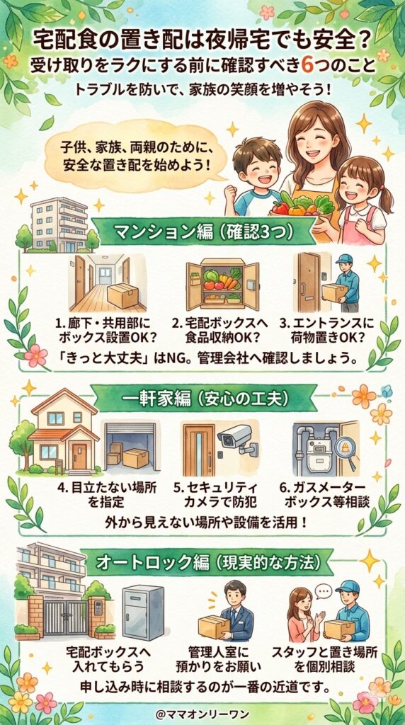 マンション・一軒家・オートロック別：置き配トラブルを防ぐ確認リスト