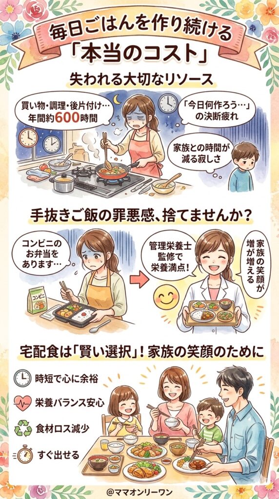 宅配食を使わずに毎日ごはんを作り続けることの本当のコスト