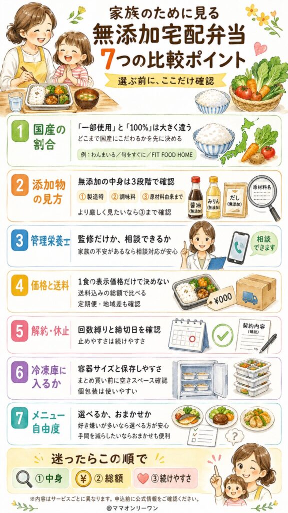家族を思う人がチェックしたい比較ポイント