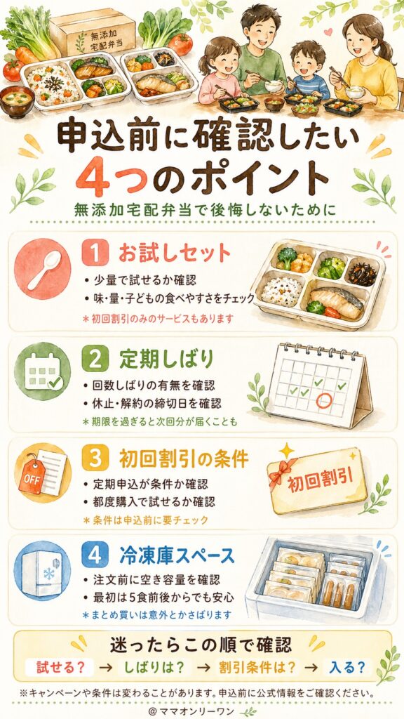 申し込む前に後悔しないために確認すること