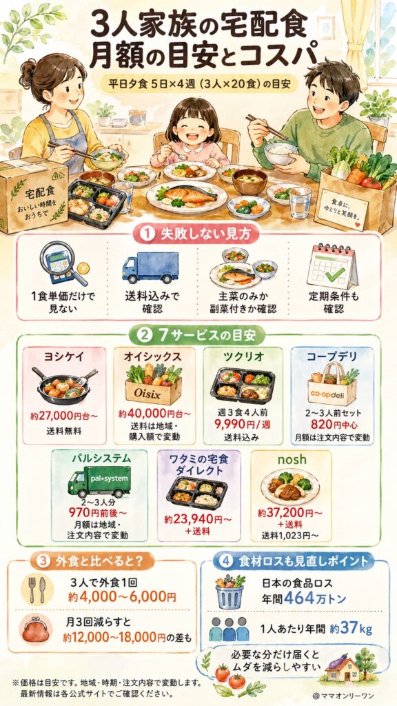 月々いくらかかるのか——3人家族のコスパを正直に計算する